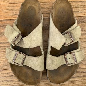 Men’s suede Birkenstock sandals